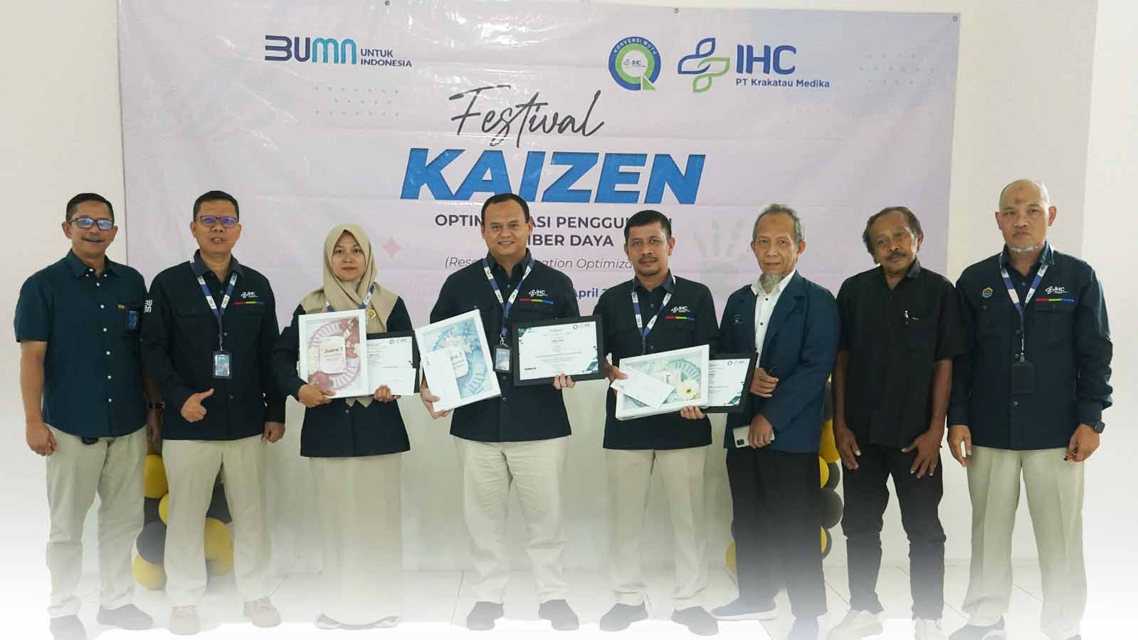 Kaizen PT Krakatau Medika 2025 Pilih Tiga Tim Terbaik